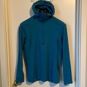 Patagonia Capilene expeditionheavyweight zip hoody with ponytail port!